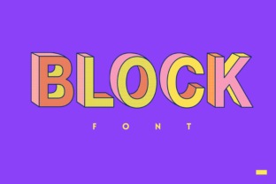 Block: The Iconic Display Font for Bold, Pop Art-Inspired Designs