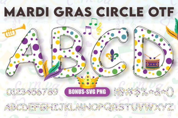 Celebrate with Mardi Gras Circle: A Festive Display Font