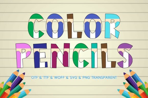 Color Pencils: A Font That Feels Like Childhood Joy