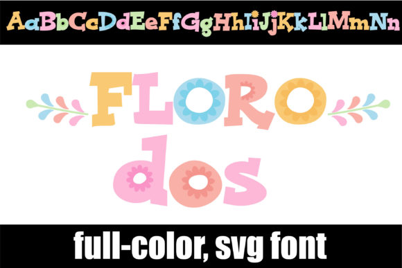 Floro Dos: A Pastel Color Font for Vibrant Projects