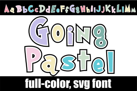 Going Pastel: A Playful Color Font for Creative Projects
