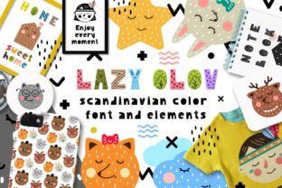 Lazy Olov: A Scandinavian Inspired Color Font for Modern Design