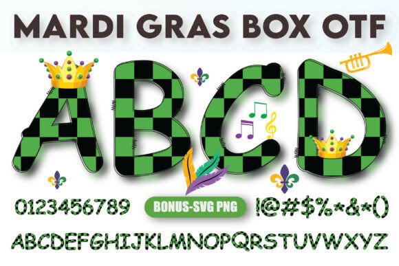 Mardi Gras Box: A Bold Carnival Alphabet for Impactful Design