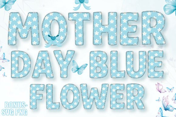 Mother Day Blue Flower: Crafting Heartfelt Designs