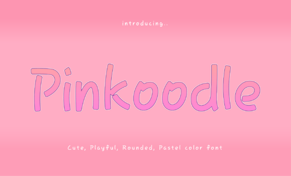 Pinkoodle: The Creative Font for Playful Design