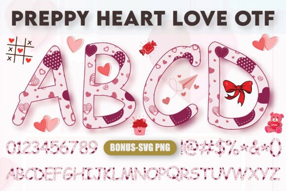 Preppy Heart Love: A Sweet Typeface for Charming Designs