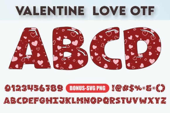 Romantic Typography: The Valentine Love Font Collection