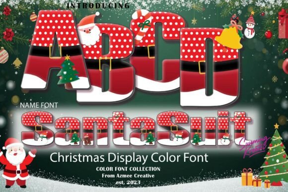 Santa Suit: A Festive Font for Holiday Designs