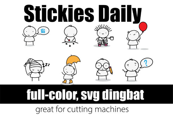 Stickies Daily: A Colorful Font for Vibrant Projects