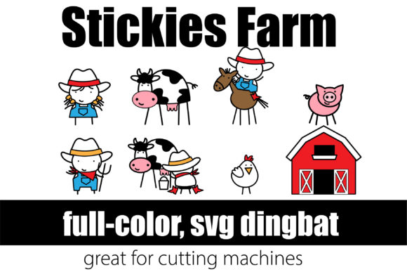 Stickies Farm: A Color Font That Brings Warmth to Your Projects