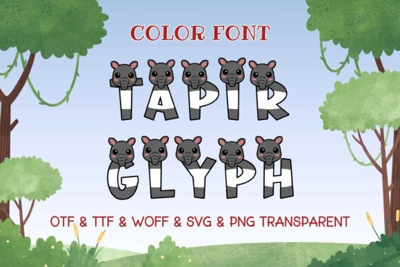 Tapir Glyph: A Playful Display Font for Modern Designers