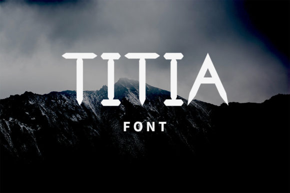 Titia: A Cool, Robotic Typeface for Bold Branding
