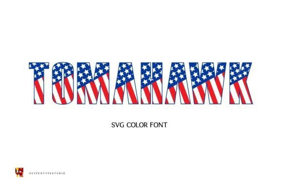 Tomahawk: A Bold, Patriotic Display Font for Striking Designs