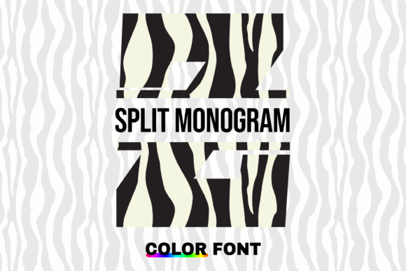 Zebra Split: A Playful Display Font for Creative Projects