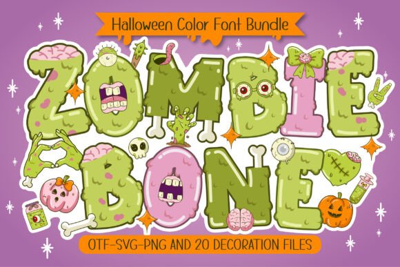 Zombie Bone: The Gooey, Gross, and Delightfully Funny Halloween Font